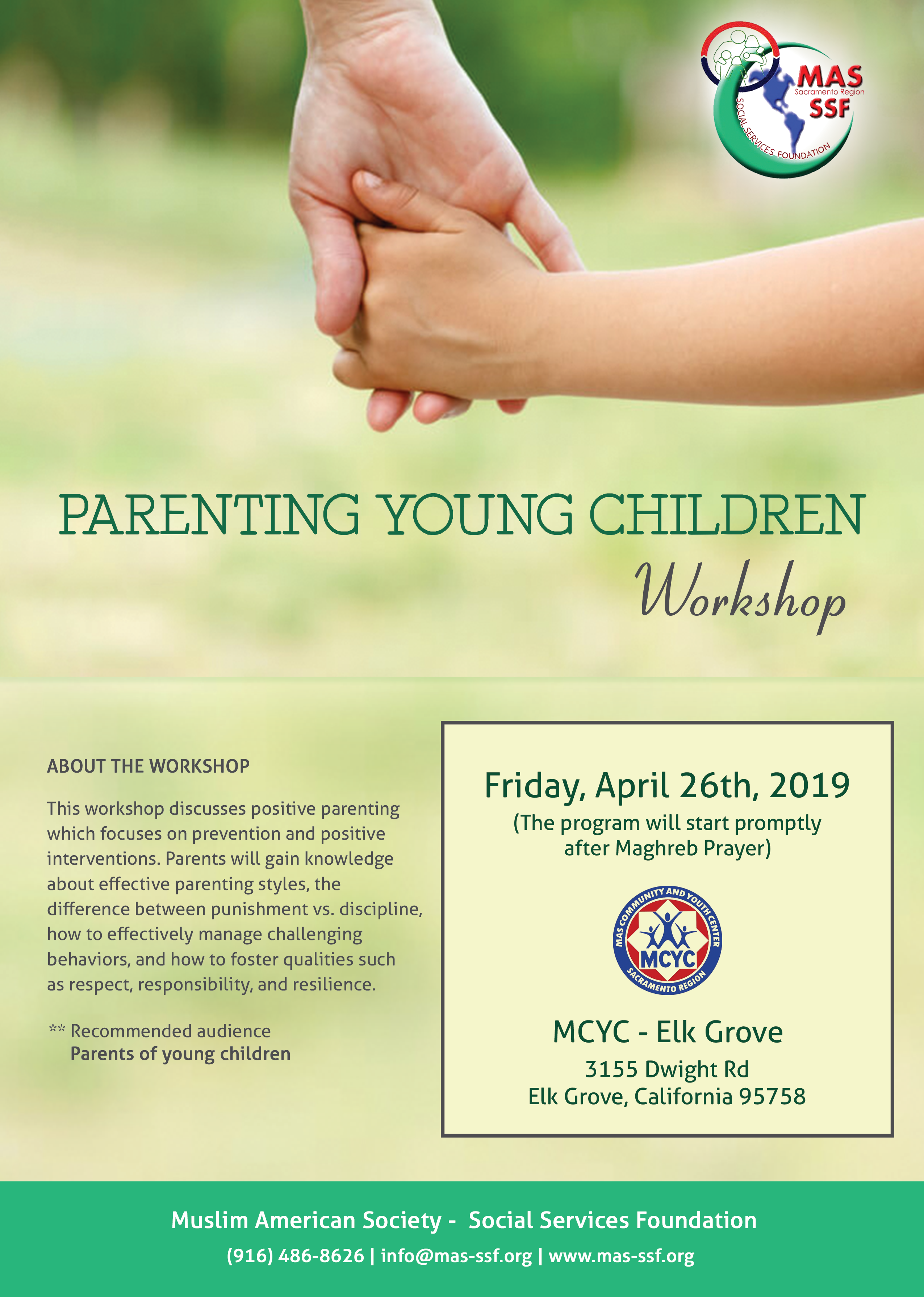 Parenting Young Children at MCYC – Elk Grove