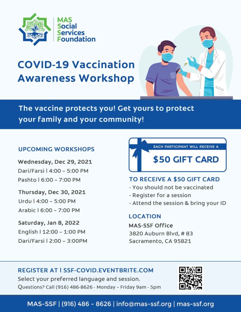 COVID-19 Vaccination Awareness Workshop - Social Services Foundation